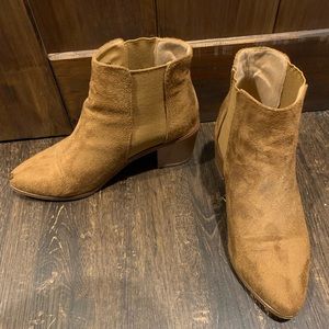 Brown Suede Booties